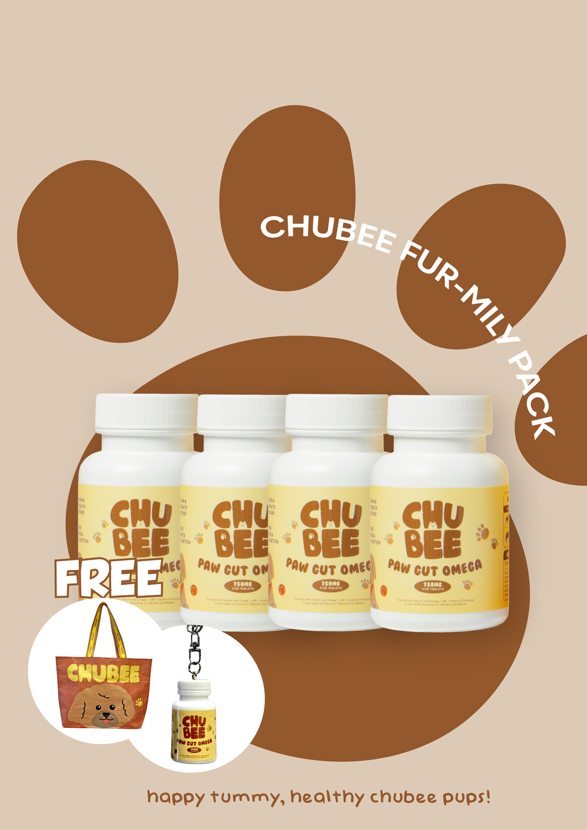 CHUBEE Fur-Mily Pack